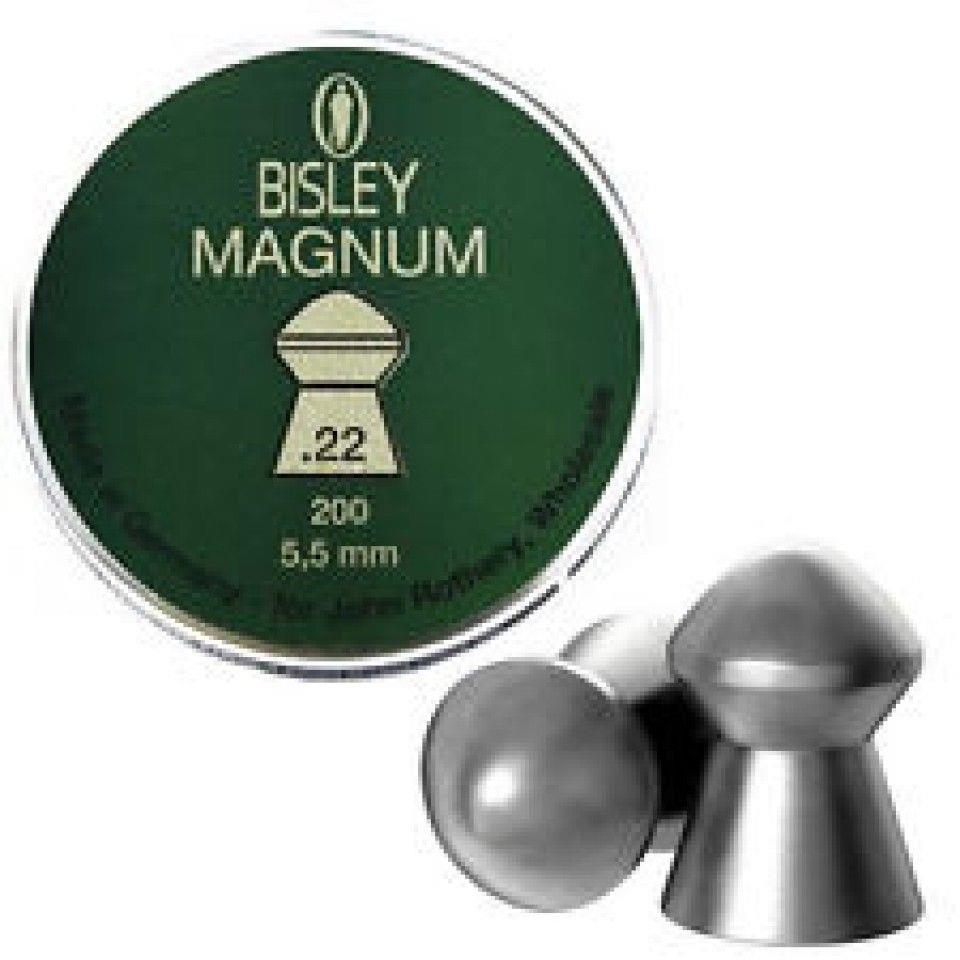 Rothery Bisley Pellets 0.22 Magnum airgun pellets stacked in packaging for precision shooting.