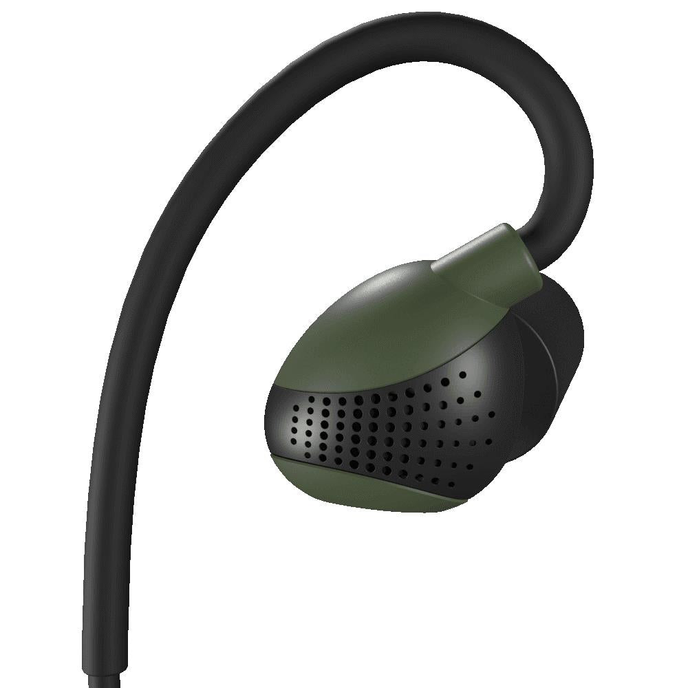 ROTHERY Advance Tactical Hearing Protection by ISOTunes Sport, black ear muffs with adjustable headband for noise reduction
