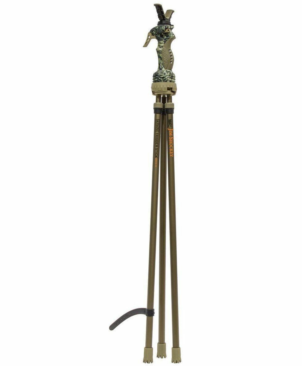 ROTHERY Primos Trigger Stick Gen 3 Tall Camo Tripod with adjustable shooting stick and included camera mount for stability.