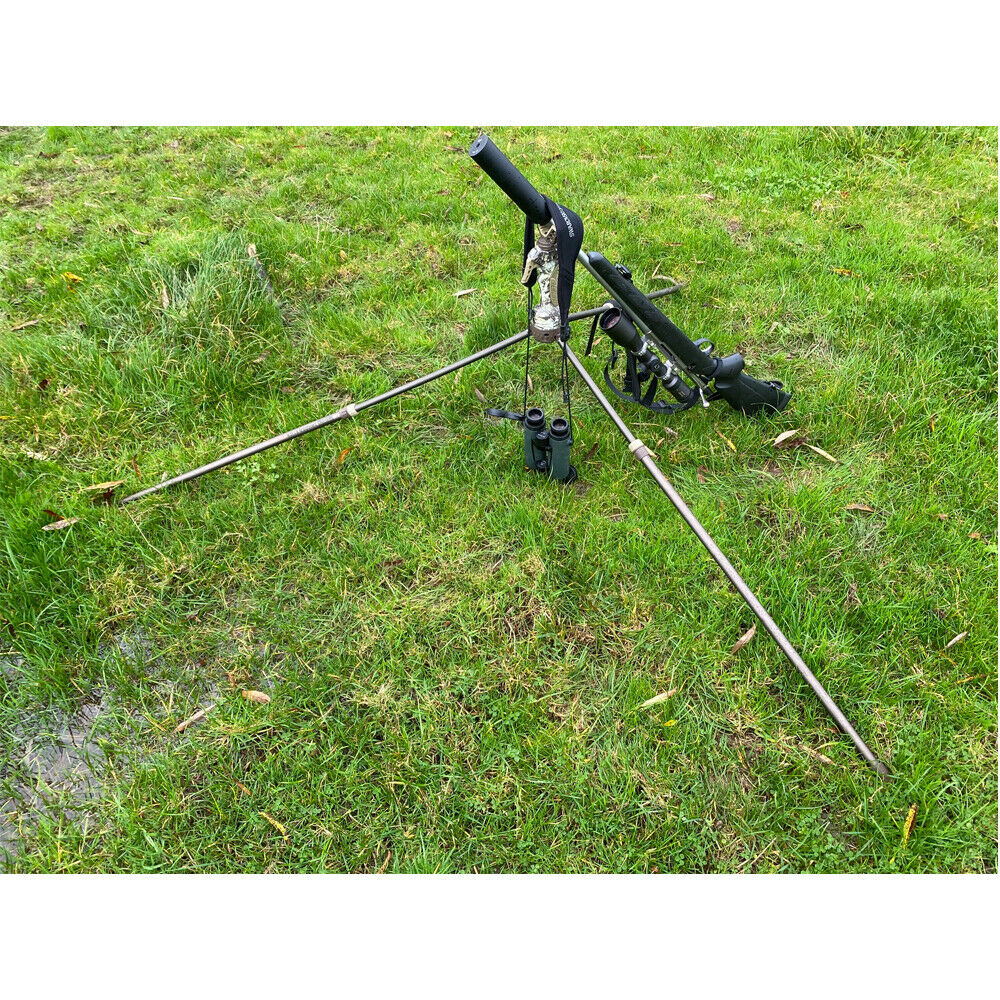 ROTHERY Primos Trigger Stick Gen 3 Tall Camo Tripod with adjustable shooting stick and included camera mount.