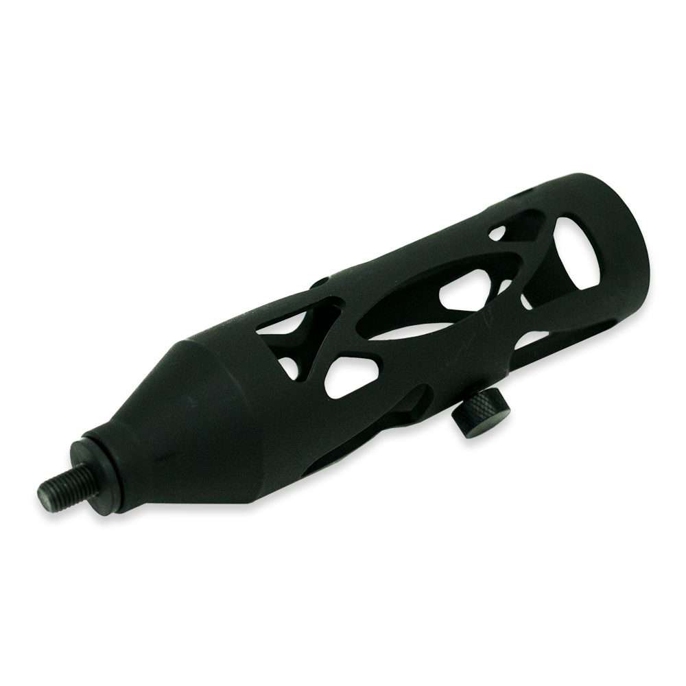 TJACKS TACTACAM Stabilizer Mount attached to a camera, showcasing secure adjustable gear for stable outdoor filming.