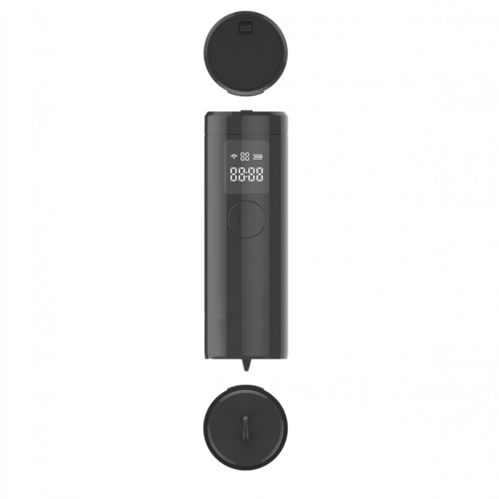 TJACKS TACTACAM remote control for 5.0 hunting action camera, black remote with buttons for easy operation during outdoor hunts.