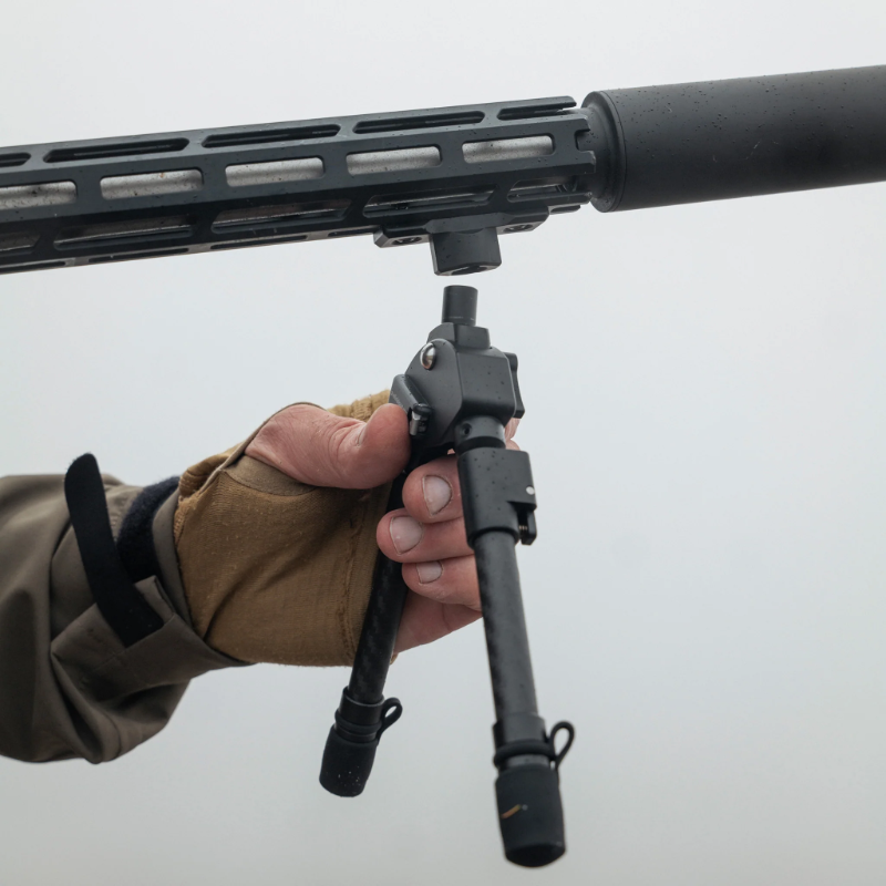 ELITE Spartan Classic M-Lok Adapter attached to a firearm rail system, designed for quick attachment of accessories.