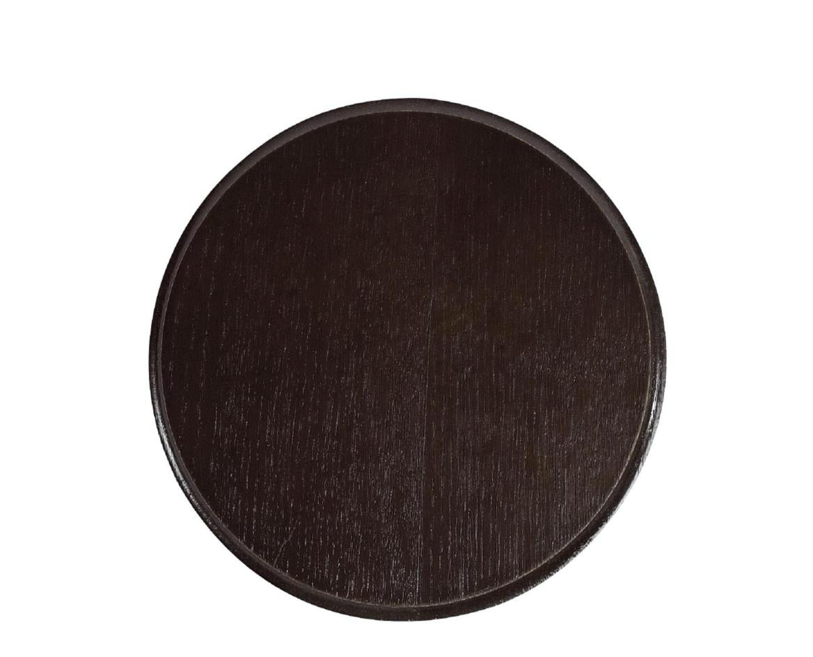 Round Seeland trophy plate for wild boar, 16cm to 18cm, with detailed engraved wild boar design on metal surface.