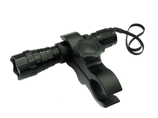 Adjustable scope mount for torch or laser by Shenzhen Home Security, featuring secure grip and versatile fitting for firearm accessories.