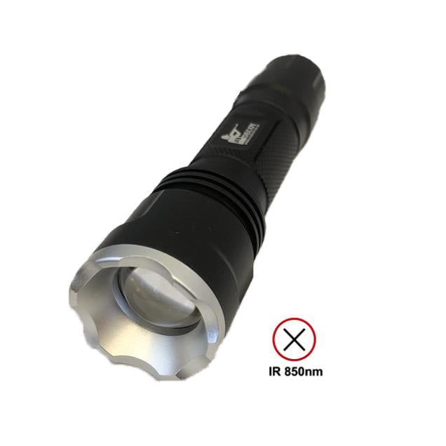Shenzhen Home Security Nightsight Hell Fire infrared zoomable illuminator torch with tracer for enhanced night vision.