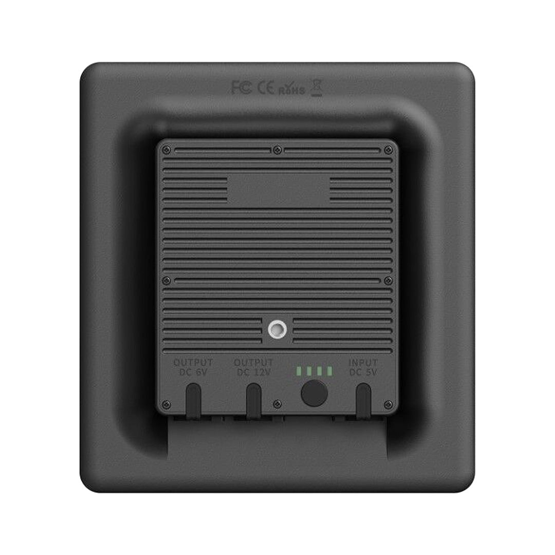 ELITE HIKMICRO SP5000 solar panel for M15 and T16 trail cameras, shown attached to the camera in outdoor setting.