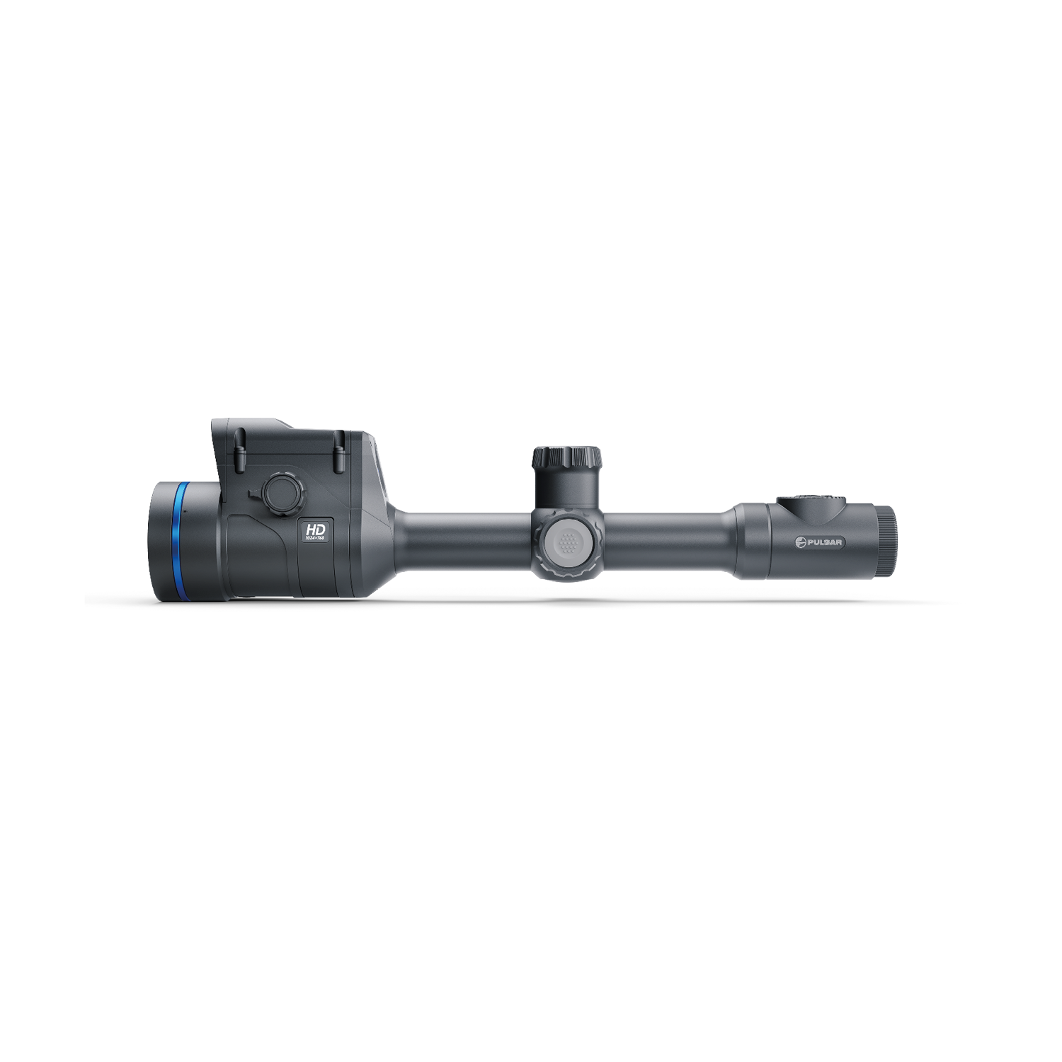 Thermion 2 LRF XL50 thermal rifle scope by Pulsar, featuring high-resolution thermal imaging and laser rangefinder for hunting.