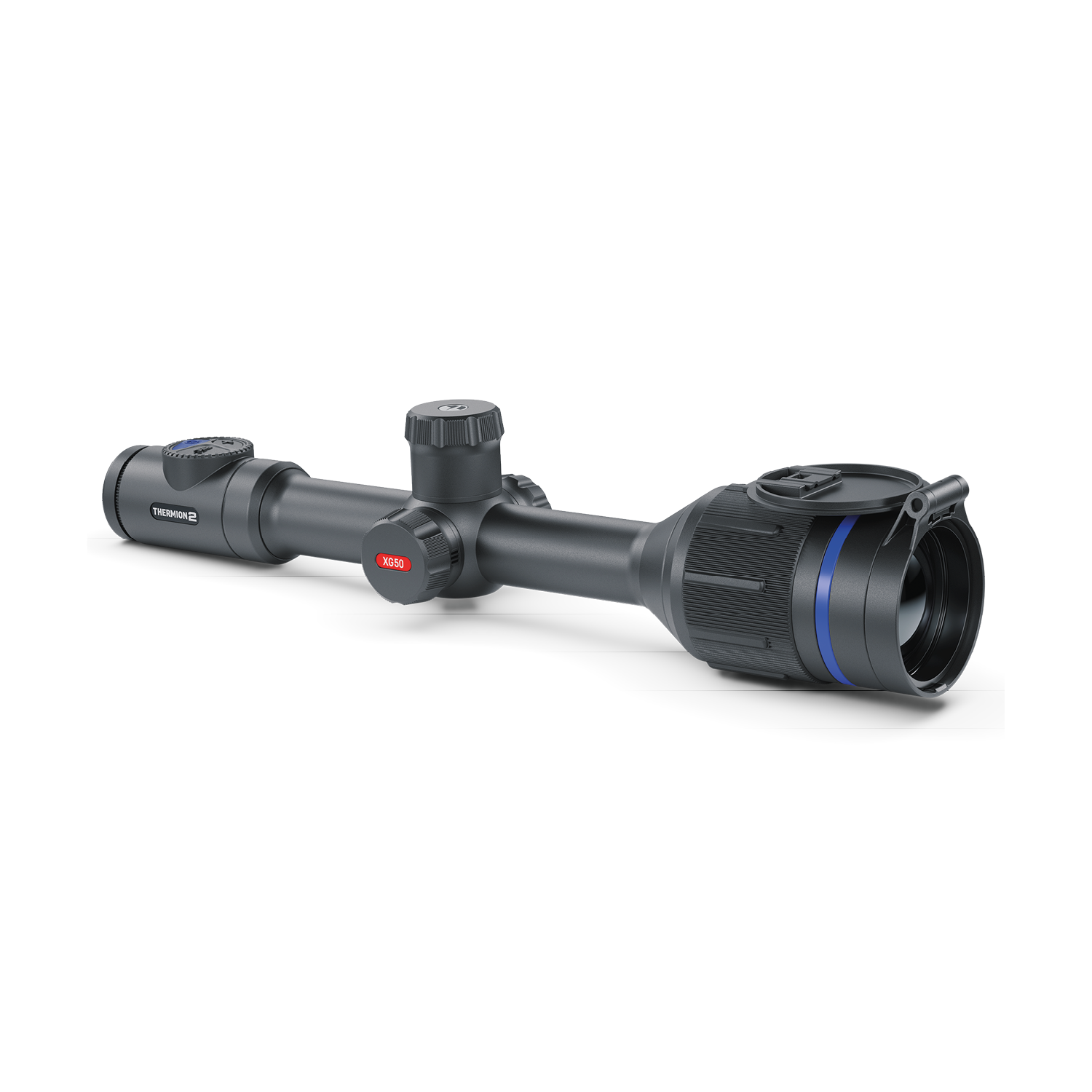 TJACKS Pulsar Thermion 2 XG50 thermal rifle scope with high-resolution thermal imaging for hunting and outdoor shooting.