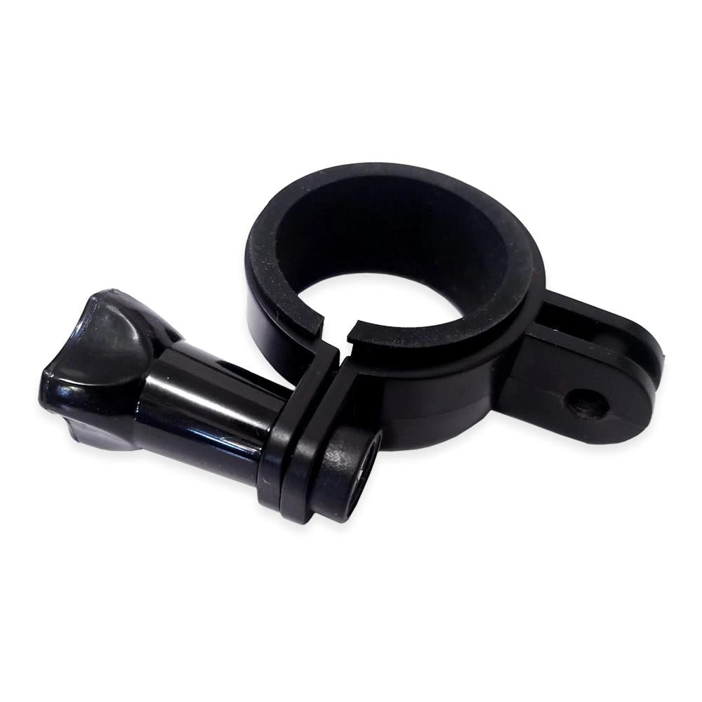 TJACKS Tactacam Camera Mount Adaptor attached to a scope for night vision, designed for secure camera attachment during nighttime hunts.