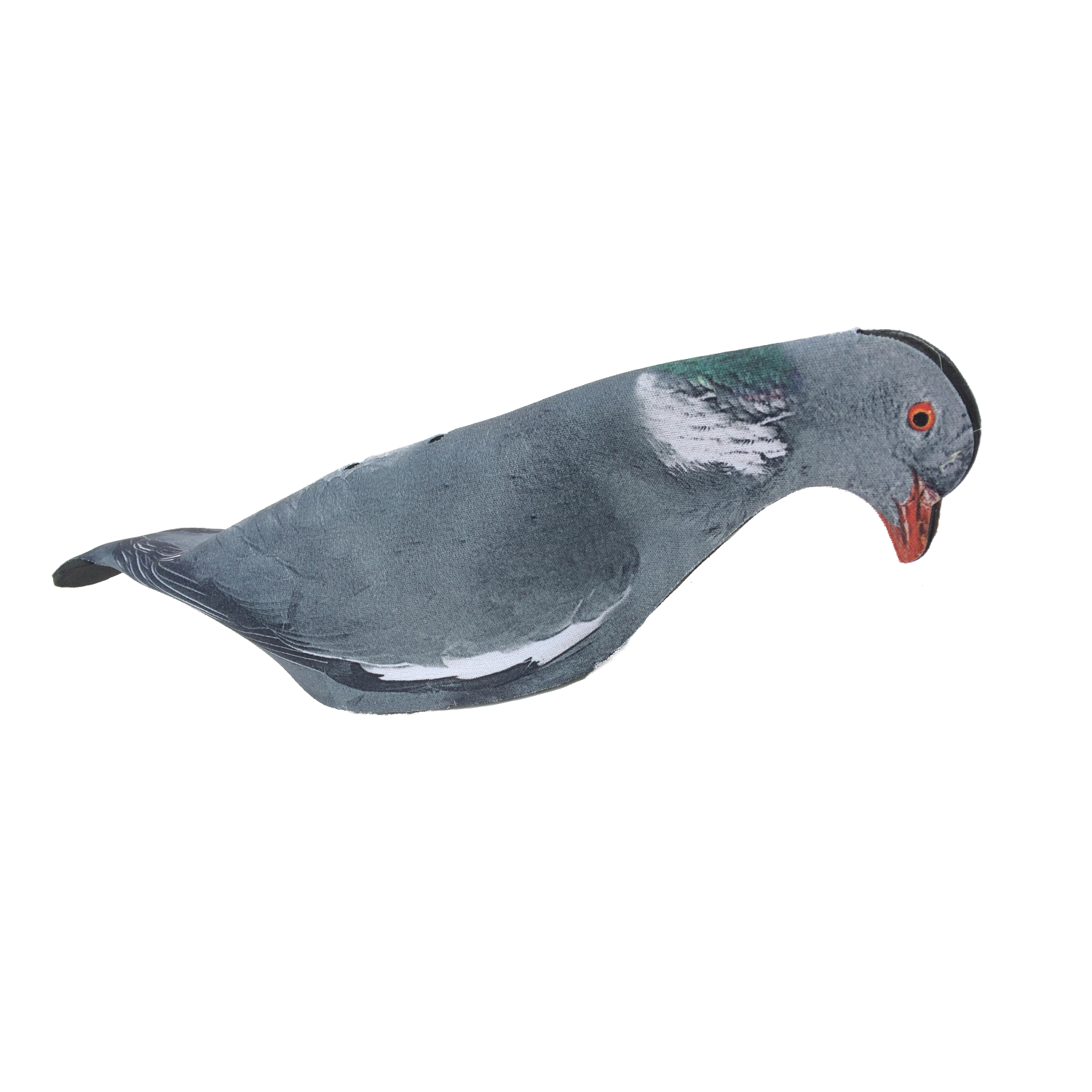 Neoprene Pigeon Shell Decoy from WINDY, realistic bird decoy for hunting or bird control, with detailed feather pattern and lightweight design.