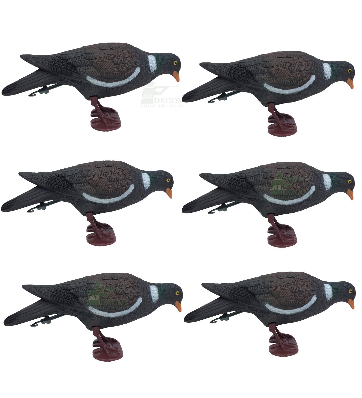 Full-bodied plastic pigeon decoy by WINDY, realistic hunting decoy for bird control and hunting scenarios.
