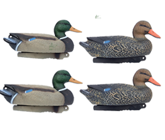 Full body HD floating mallard duck decoy by WINDY, lifesize male drake decoy for hunting or decoy displays.