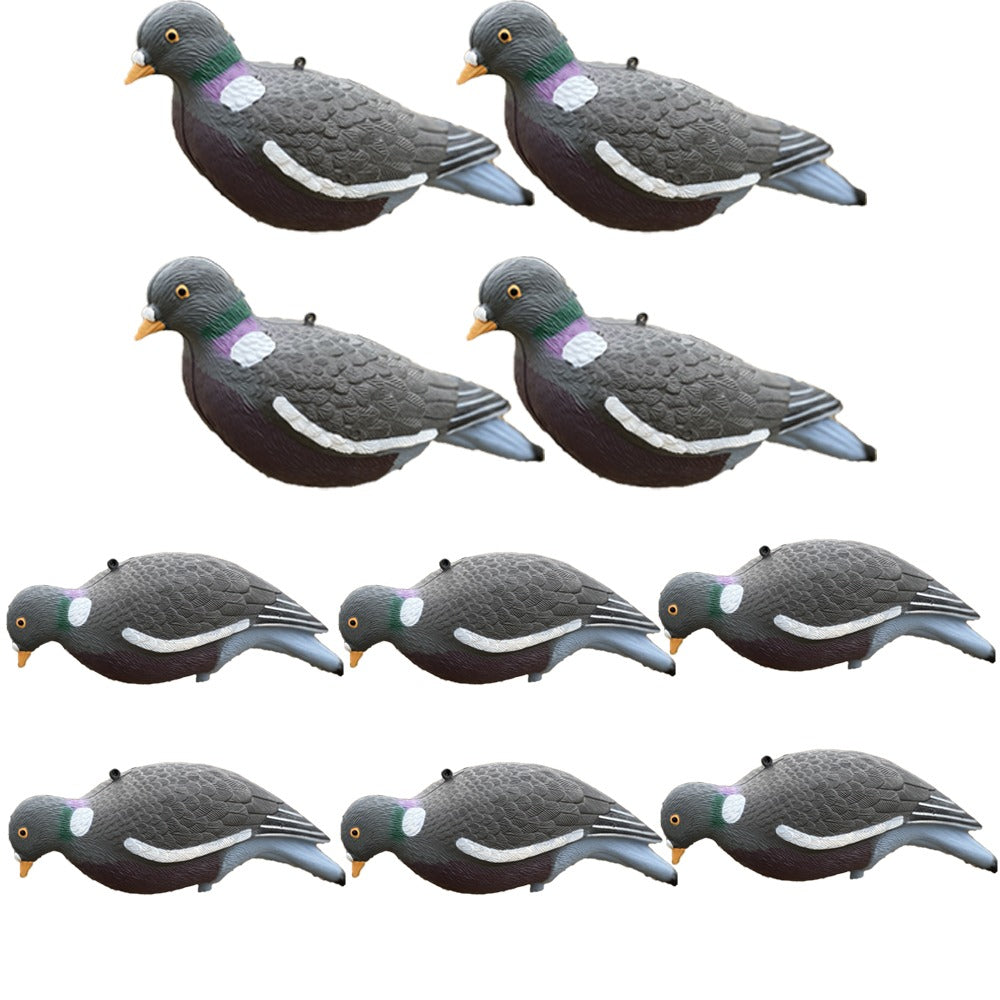 Windy HD pigeon decoy kit showing realistic pigeon decoys for outdoor bird hunting or pest control.