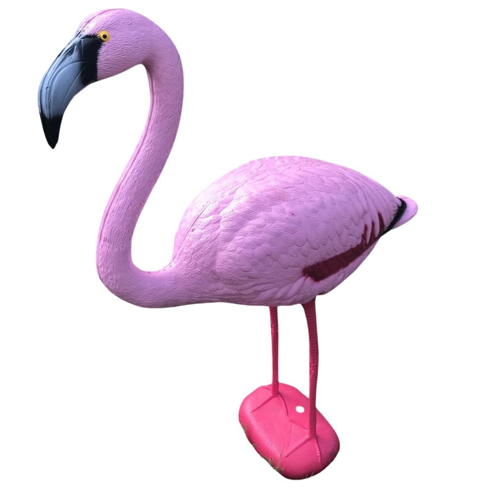 Colorful flamingo garden and pond ornament decorative statue by WINDY, designed as a charming outdoor decoy.