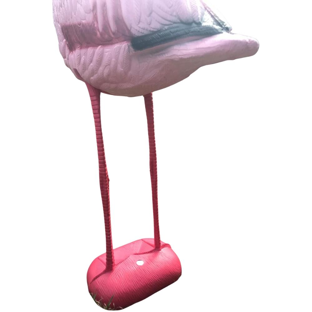 WINDY flamingo garden and pond ornament decorative statue, pink flamingo decoy for outdoor landscaping and decor.