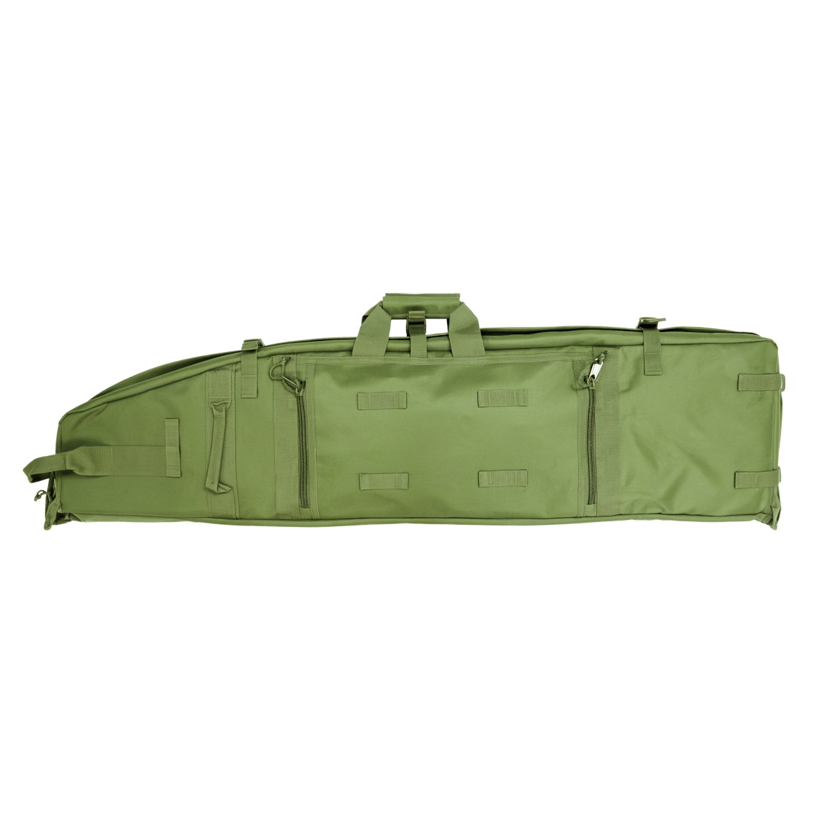 ELITE WULF Guardian 46-inch green tactical rifle drag bag with padded firearm compartment and carry straps