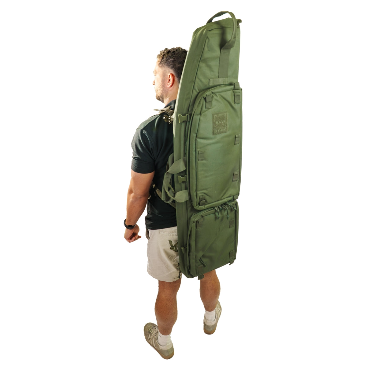 ELITE WULF Guardian tactical rifle drag bag in green, 46-inch size