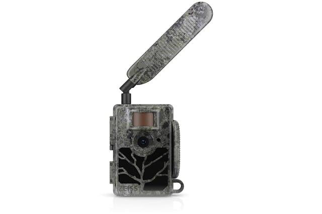 ZEISS Trail Camera Secacam 5 Wide-Angle accessory showing camera with wide-angle lens for outdoor wildlife monitoring