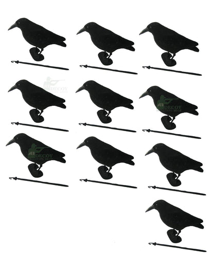 Whole Body Flocked Crow Decoys