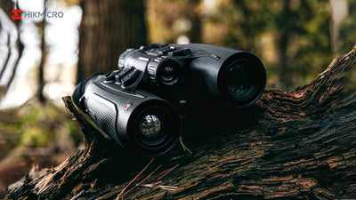 ELITE Habrok 4K HH35L 2.0 thermal binoculars with dual eyepieces and ergonomic design, used for night vision and thermal imaging.