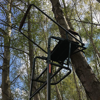 Adjustable Highseat Hunting Tree Stand Galvanized