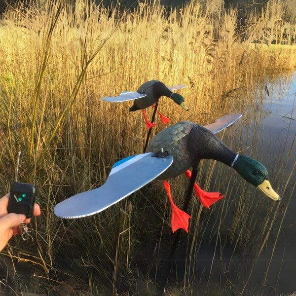 Remote Explosive Duck Motorised Spinning Wing Duck Decoy with Remote Control – A1 DECOY LTD