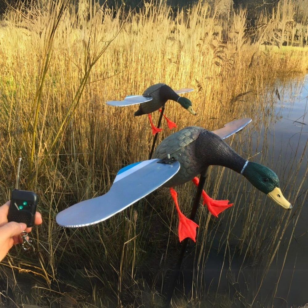 MOTOR MALLARD DUCK SPINNING WINGS DECOY