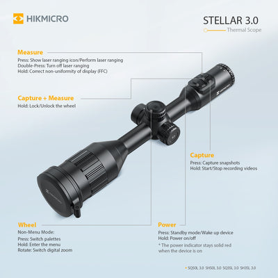 HIK Micro Stellar 3.0 Thermal Riflescope with LRF 640px 50mm