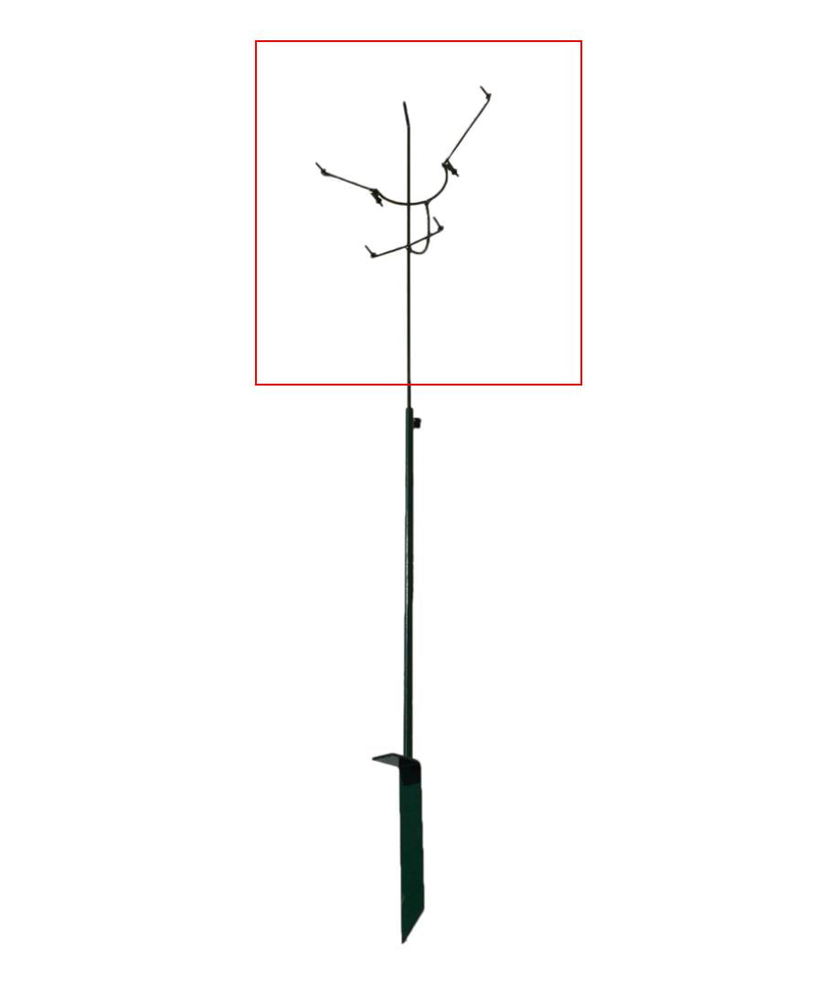 A FORD head only for floater glider pole, designed for bouncer and floaters, shown attached to a floatation device.