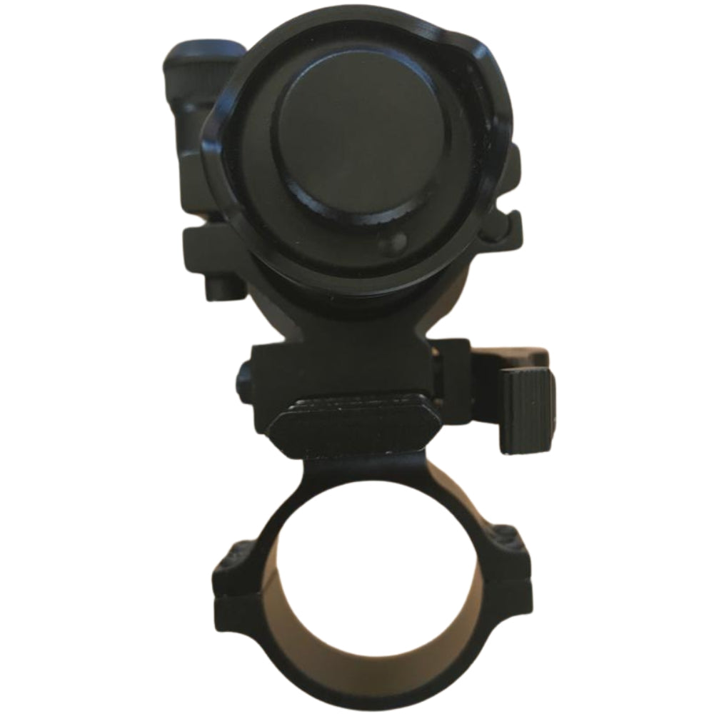 Adjustable Alpex Torch Mount for 940 IR Illuminator Kit by A1 DECOY LTD, shown with mounting hardware and infrared illuminator.