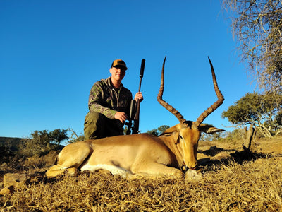 A1 DECOY LTD Africa Cull Hunt South Africa Port Elizabeth wildlife hunting decoy on a grassy landscape.