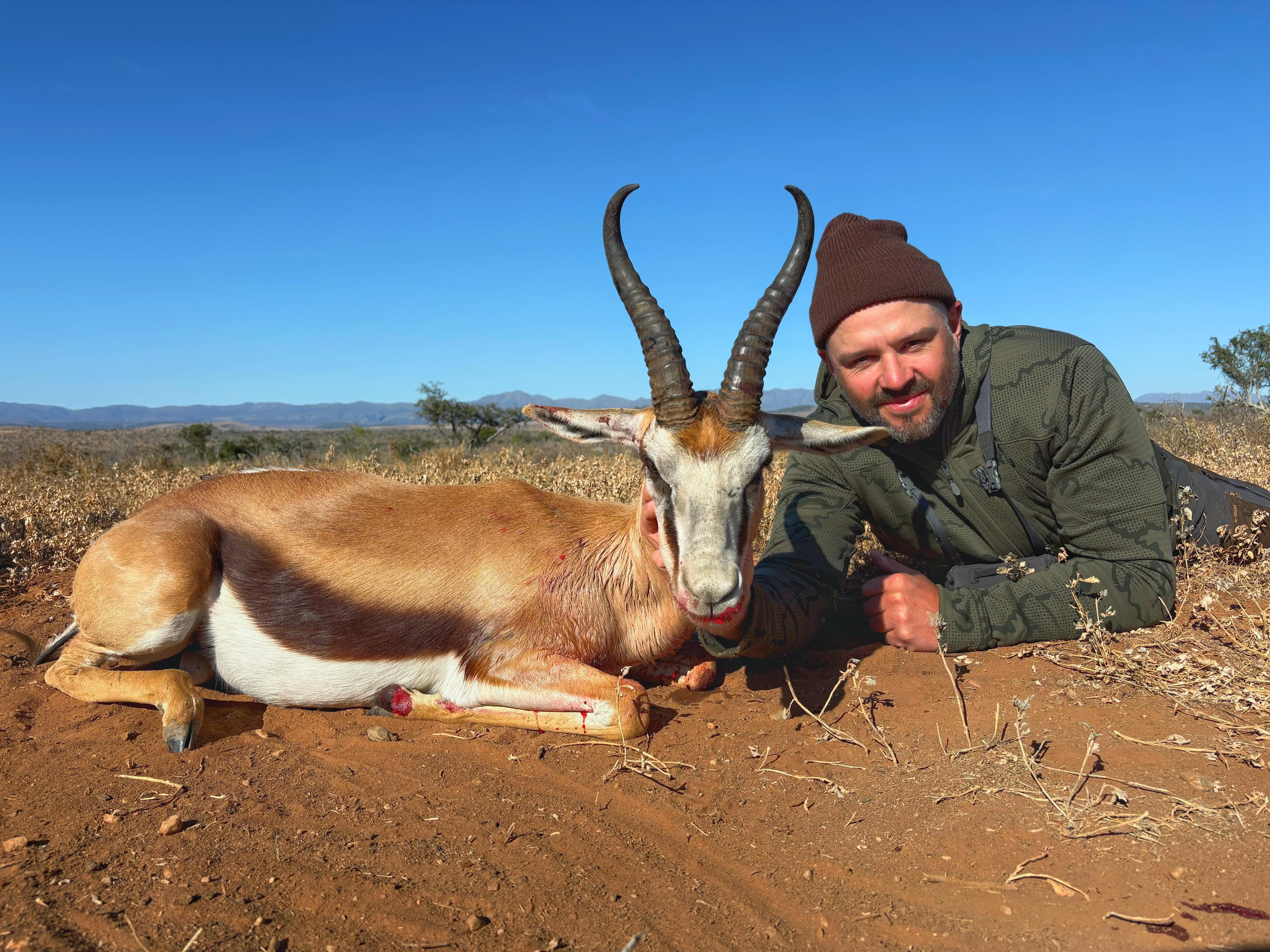 A1 DECOY LTD Africa Cull Hunt South Africa Port Elizabeth promotional image showing wildlife hunting scene with animals and hunting gear.