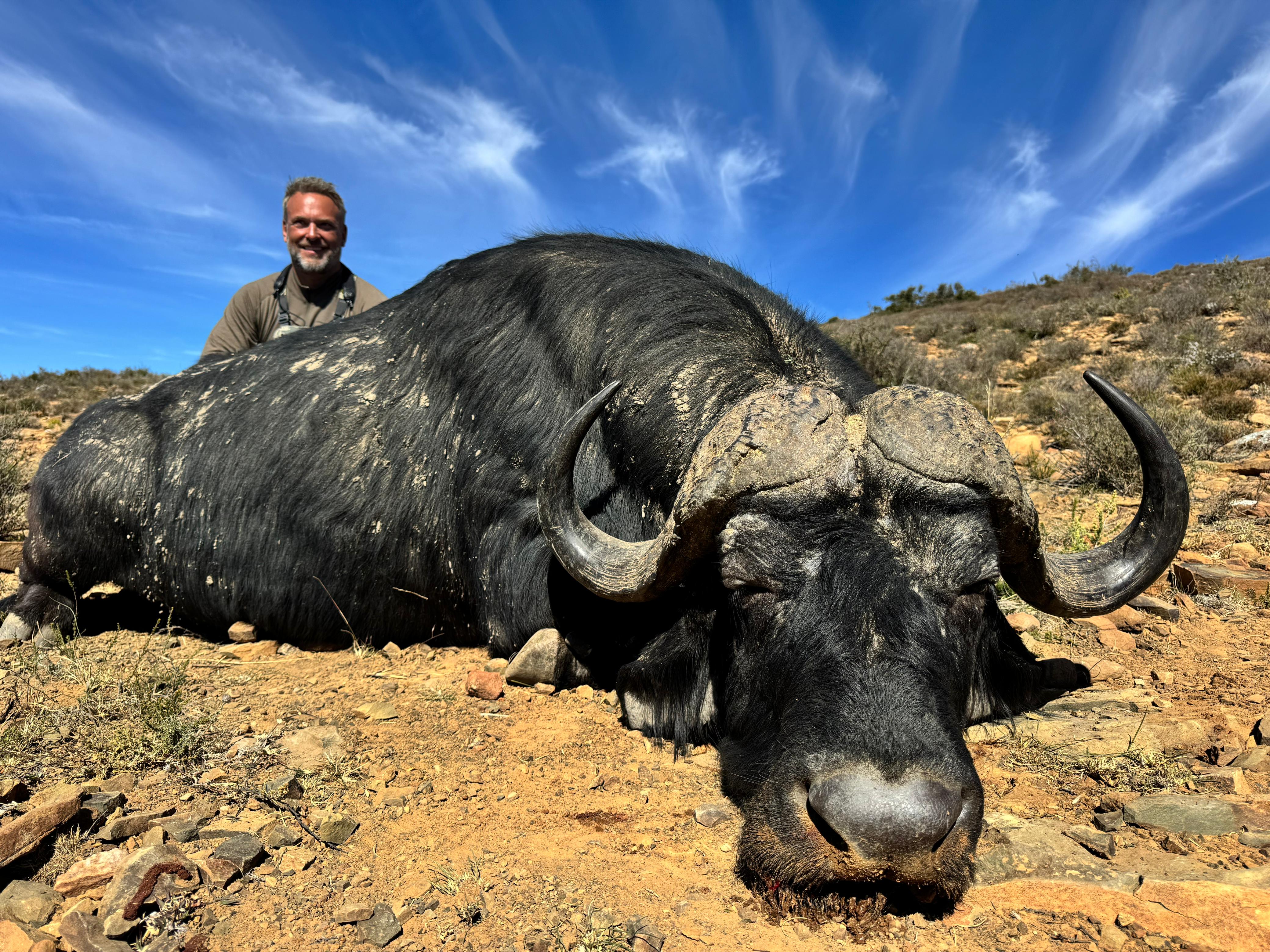 A1 DECOY LTD Africa Cull Hunt in Port Elizabeth, South Africa, featuring hunting scenery and wildlife in the landscape image.