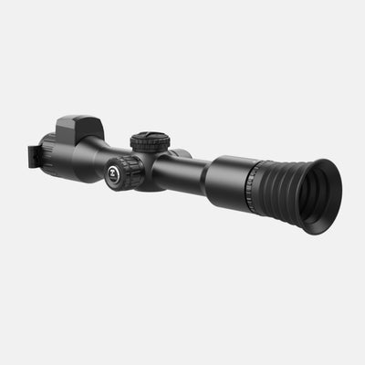 ELITE Alpex 4K Lite A40EL scope with night vision features and free mount, shown in a natural outdoor setting.
