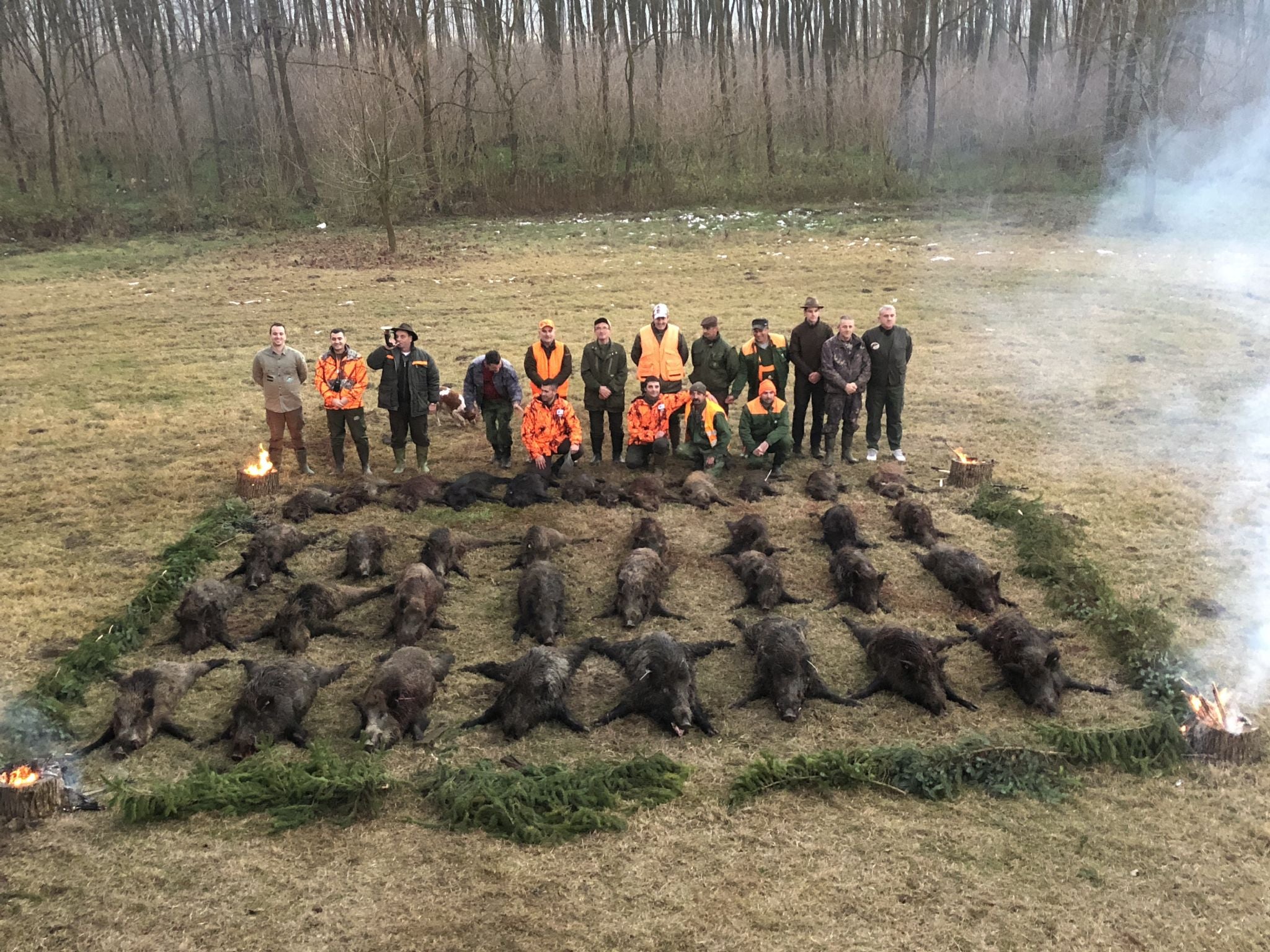 A1 DecoY Ltd driven wild boar decoy used for Serbia hunting trips, available in the 2026 season, featuring realistic wild boar details.