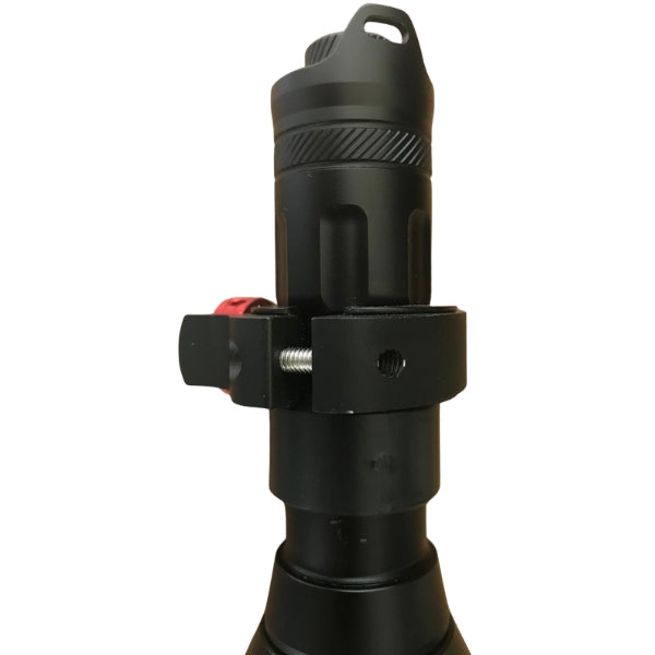 A1 DECOY LTD Habrok 940nm infrared high-powered torch mount kit with mounted infrared torch on a sturdy mount.