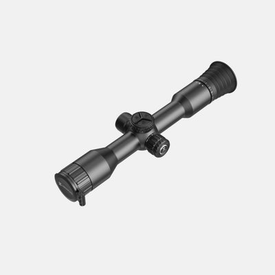 HikMicro Alpex 4K Lite A40E night vision scope with free mount, ELITE brand, detailed view of the device and mount.