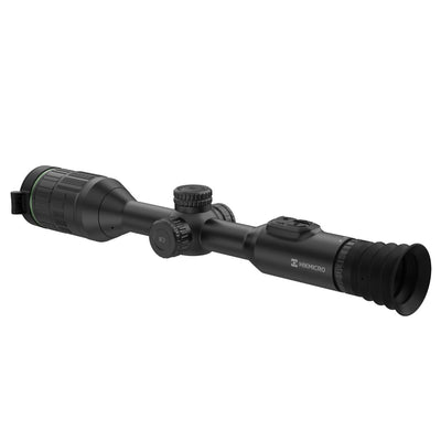 HIKMICRO Alpex A50E 4K digital day and night rifle scope with free mount, designed for precision hunting and shooting.