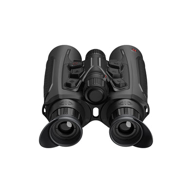 ELITE HIKMICRO HABROK 4K 2.0 Thermal Binoculars LRF with 940nm torch kit, showcasing the optical device and accessories