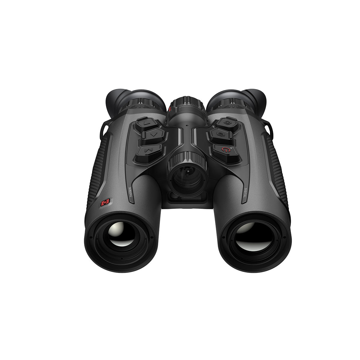 ELITE HIKMICRO HABROK 4K 2.0 Thermal Binoculars with LRF and 940nm torch kit, showcasing the advanced optics and sleek design.