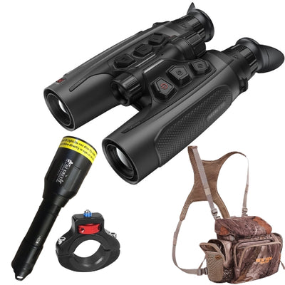 HIKMICRO HABROK 4K 2.0 thermal binoculars with LRF and 940 IR torch, featuring a sleek design for outdoor and surveillance use.