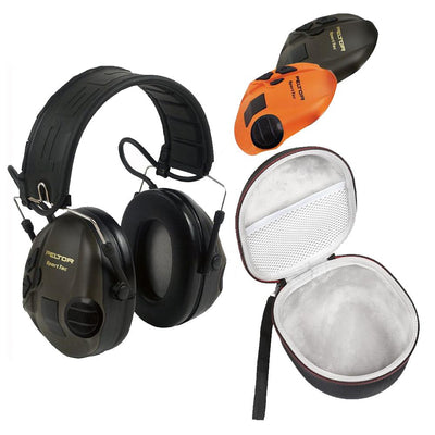 A1 DECOY LTD Peltor ear defender with adjustable headband and a free carry case for hearing protection.