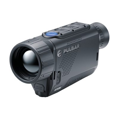 Pulsar Axion Compact XG35 thermal monocular by A1 DECOY LTD showing its compact design and ergonomic grip