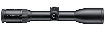Schmidt & Bender Zenith LMC 1.5-6x42 FlashDot rifle scope mounted on a firearm, ex-demo condition, by A1 Decoy Ltd