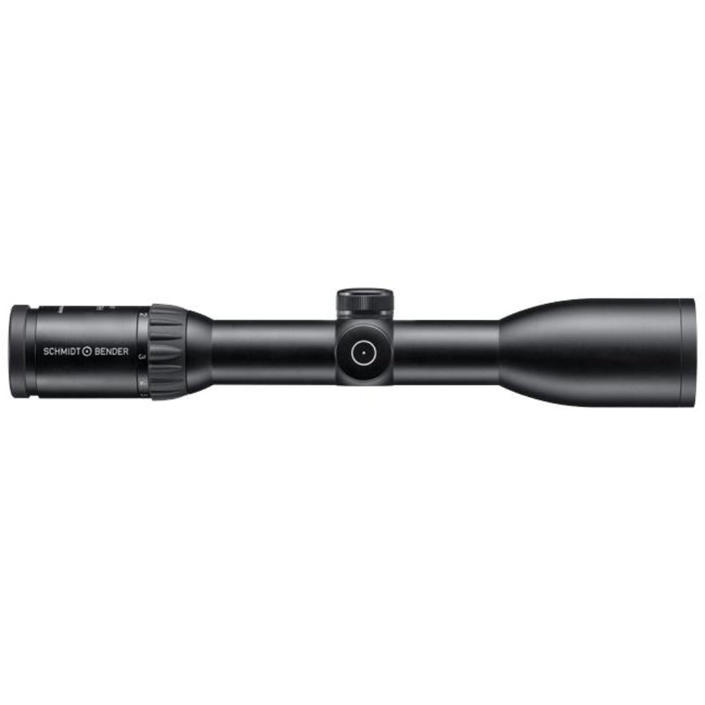 Schmidt & Bender Zenith LMC 1.5-6x42 FlashDot rifle scope with illuminated reticle, ex-demo condition, mounted on a firearm.