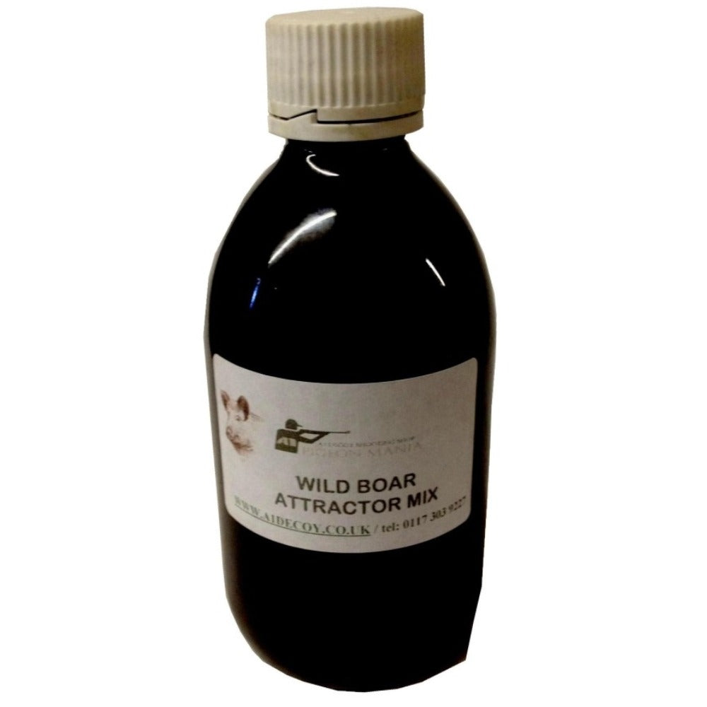 A1 Decoy Ltd Wild Boar Attractor Scent bottle, designed to attract wild boars for hunting or wildlife observation.