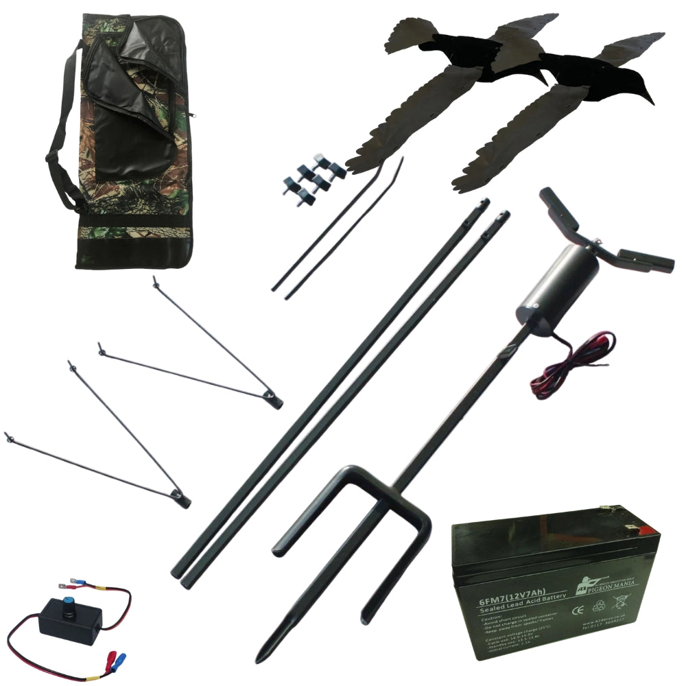 Lightweight magnet bundle with pro flap crows from A1 DECOY LTD, featuring durable magnets and realistic crow flap designs.