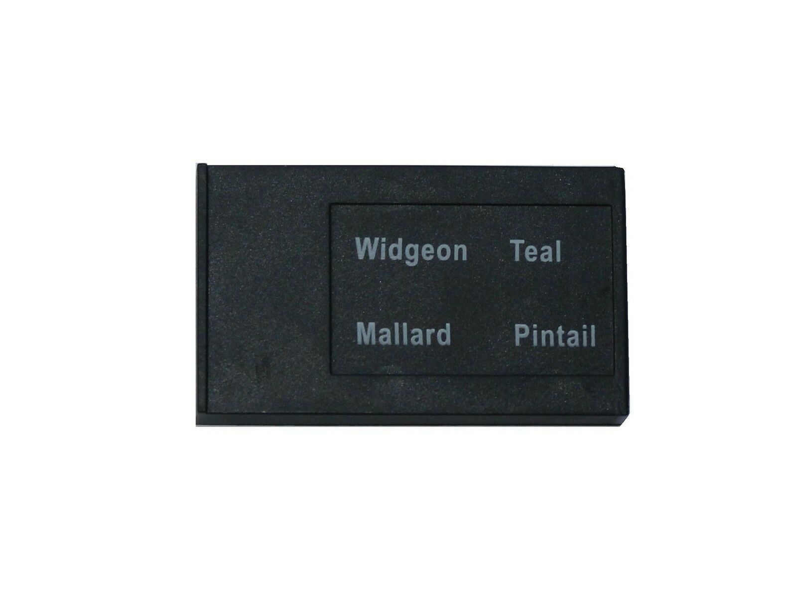 A1 Decoy Ltd Black UCALLER Extreme card for pre-2018 units, showing a sleek black design with branding and technical details.