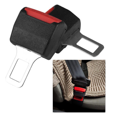 Car seat belt buckle extender from AliExpress showing its adjustable metal and plastic components for added comfort and safety.